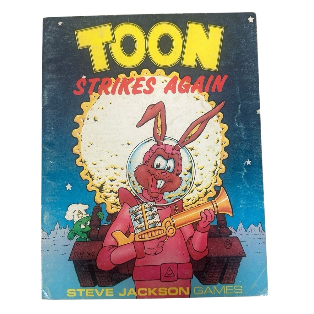 Toon Strikes Again Cartoon Roleplaying Game Steve Jackson Games Book 1985